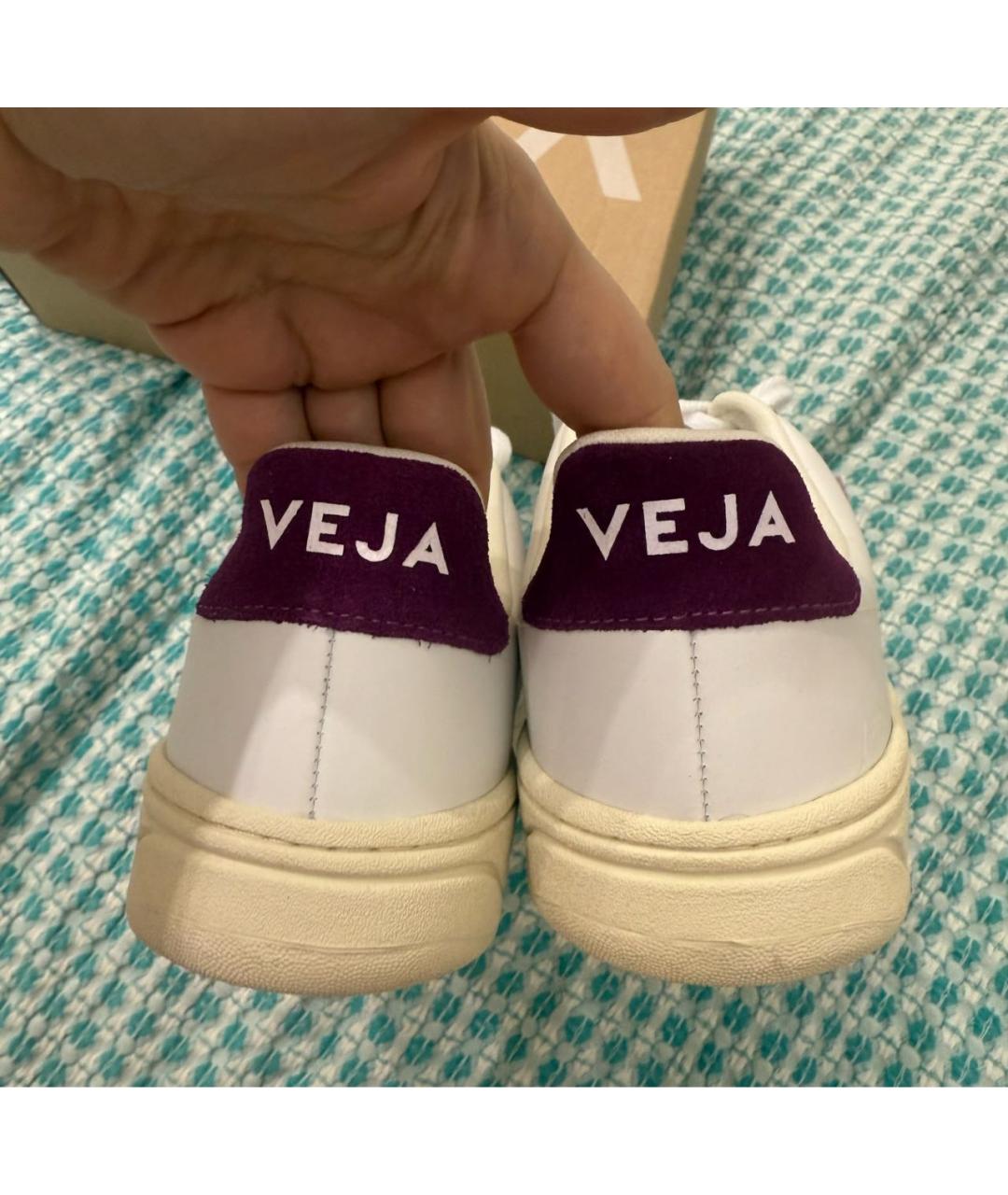 VEJA Белые кожаные кеды, фото 5