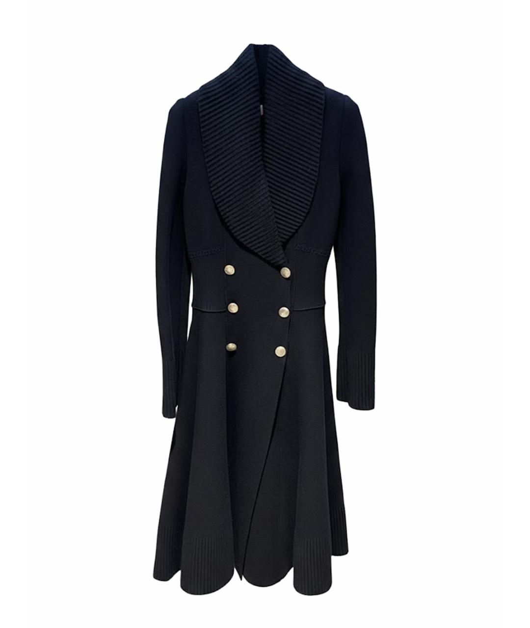 ALEXANDER MCQUEEN Черное пальто, фото 1