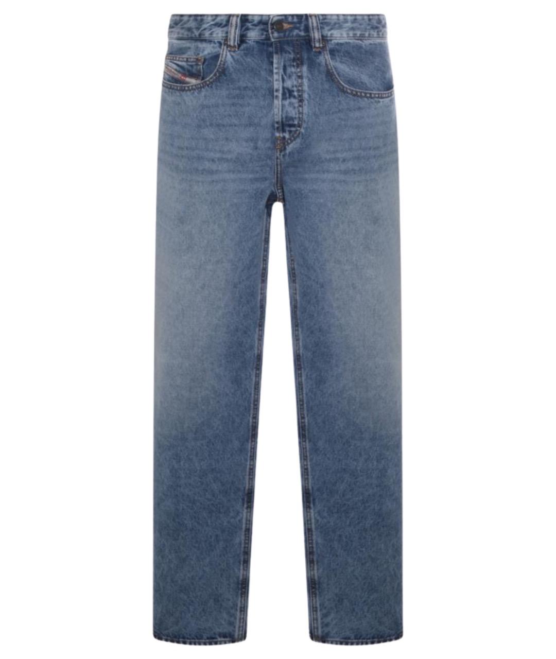 DIESEL Синие хлопковые прямые джинсы, фото 1