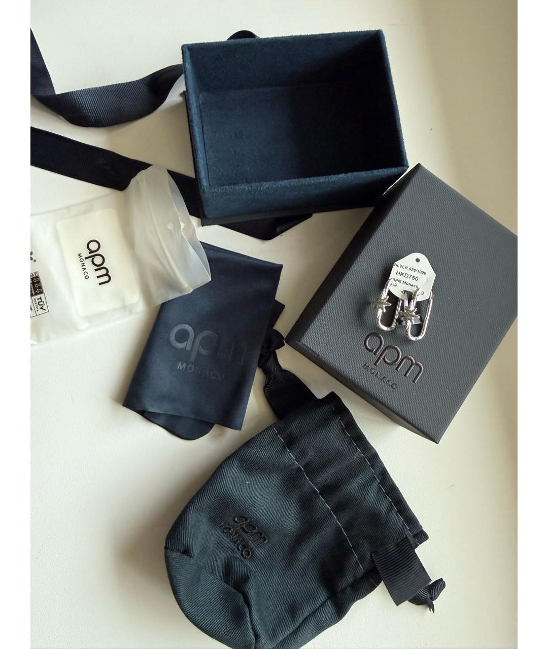 APM Monaco Серебряные серебряные серьги, фото 2