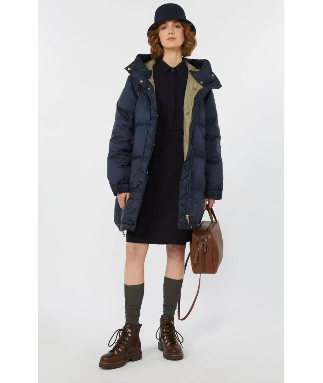 WEEKEND MAX MARA Темно-синяя парка, фото 5