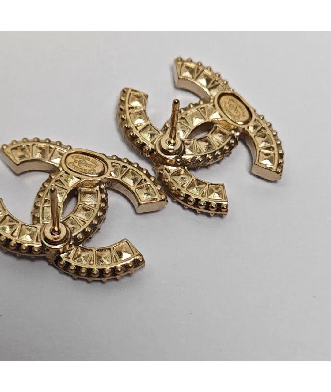 CHANEL Золотые серьги, фото 5