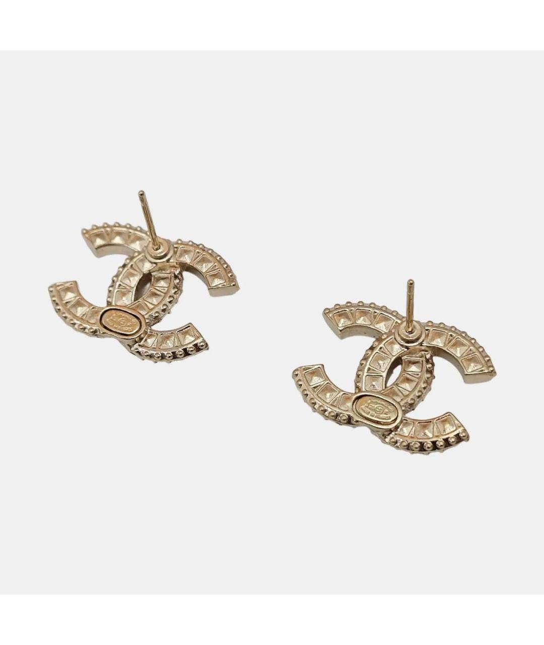 CHANEL Золотые серьги, фото 2