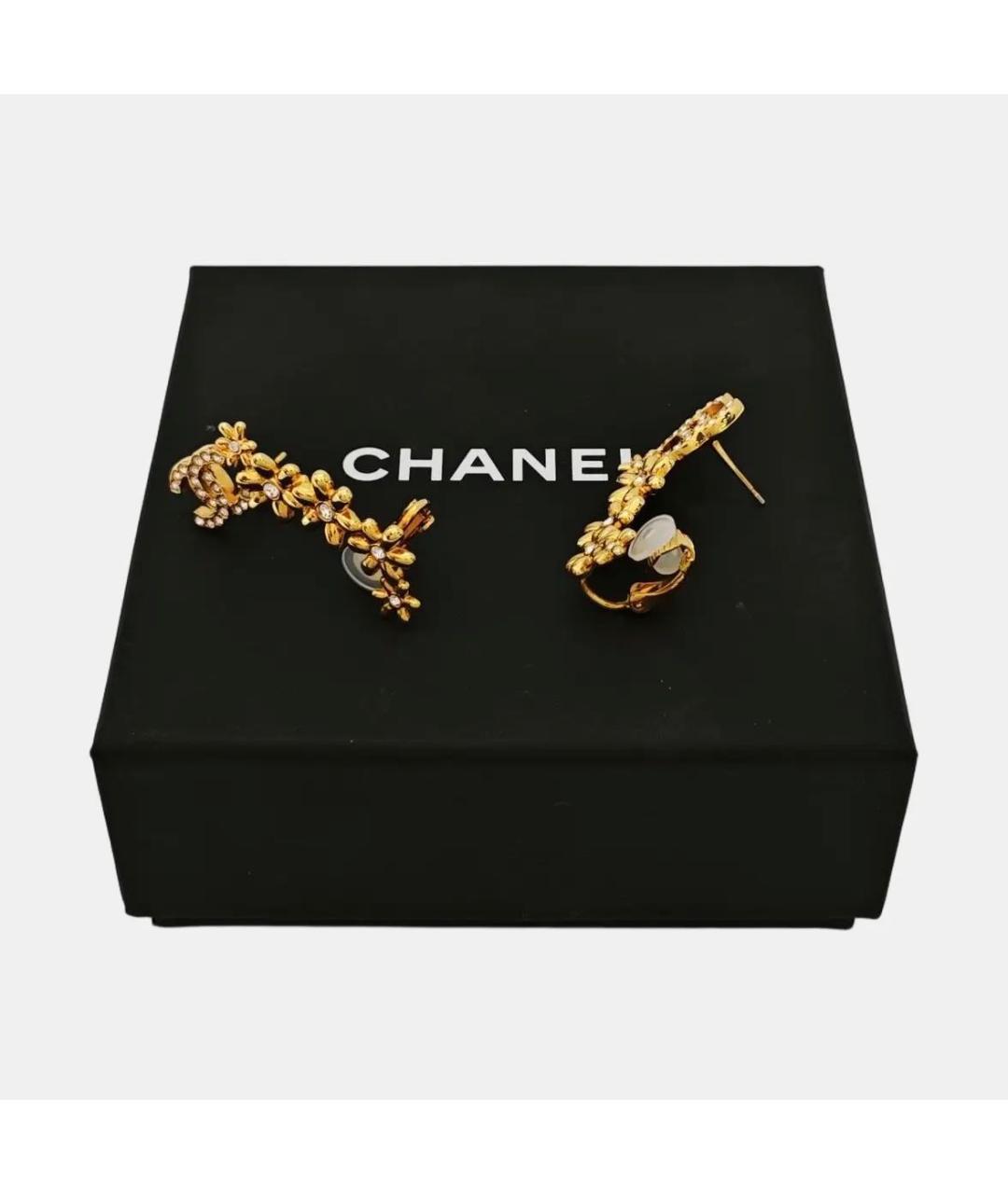 CHANEL Золотые серьги, фото 4
