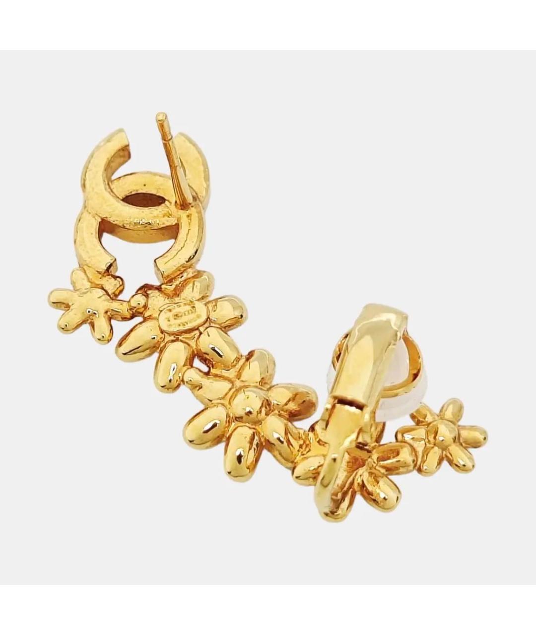 CHANEL Золотые серьги, фото 3