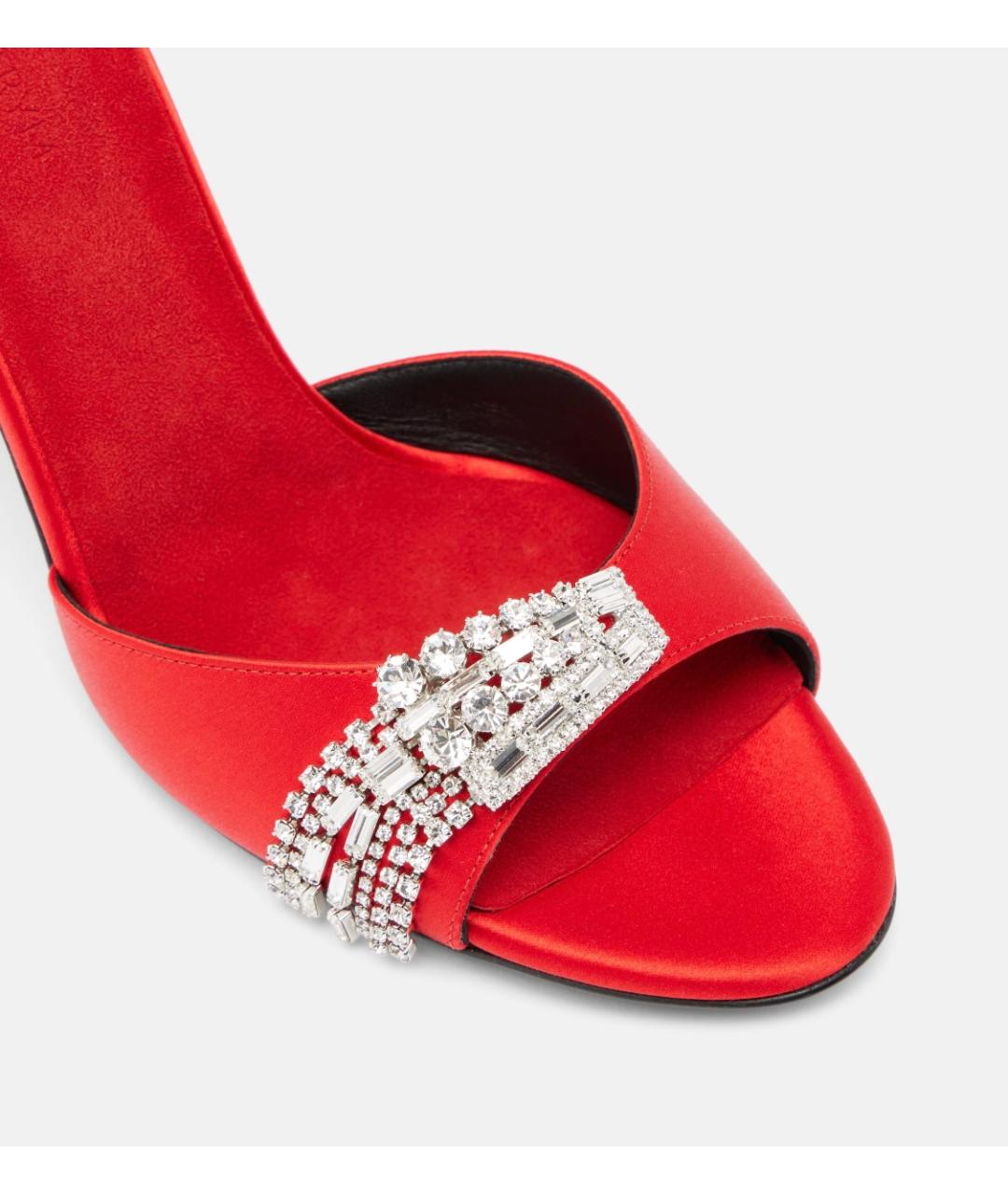 MAGDA BUTRYM Красные текстильные мюли, фото 2