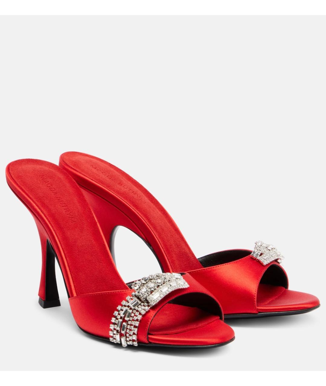 MAGDA BUTRYM Красные текстильные мюли, фото 3