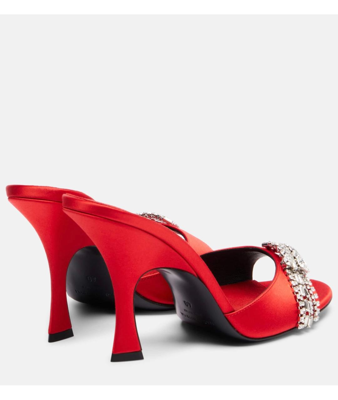 MAGDA BUTRYM Красные текстильные мюли, фото 4