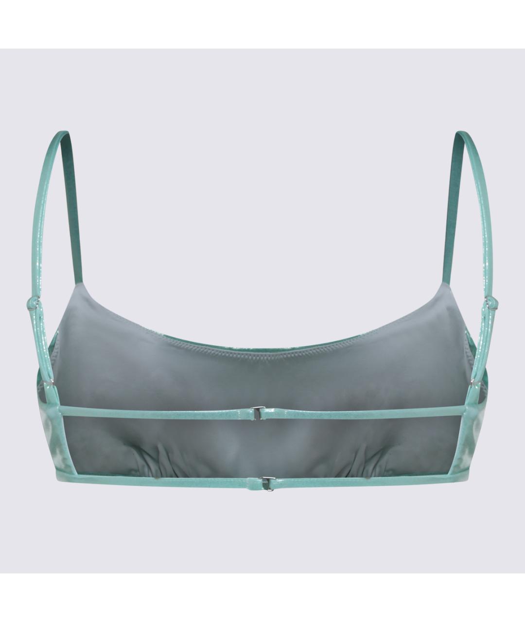 BLUMARINE Бирюзовый полиэстеровый купальник, фото 2