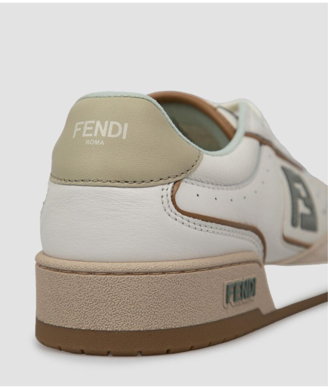 FENDI Мульти кожаные кеды, фото 3