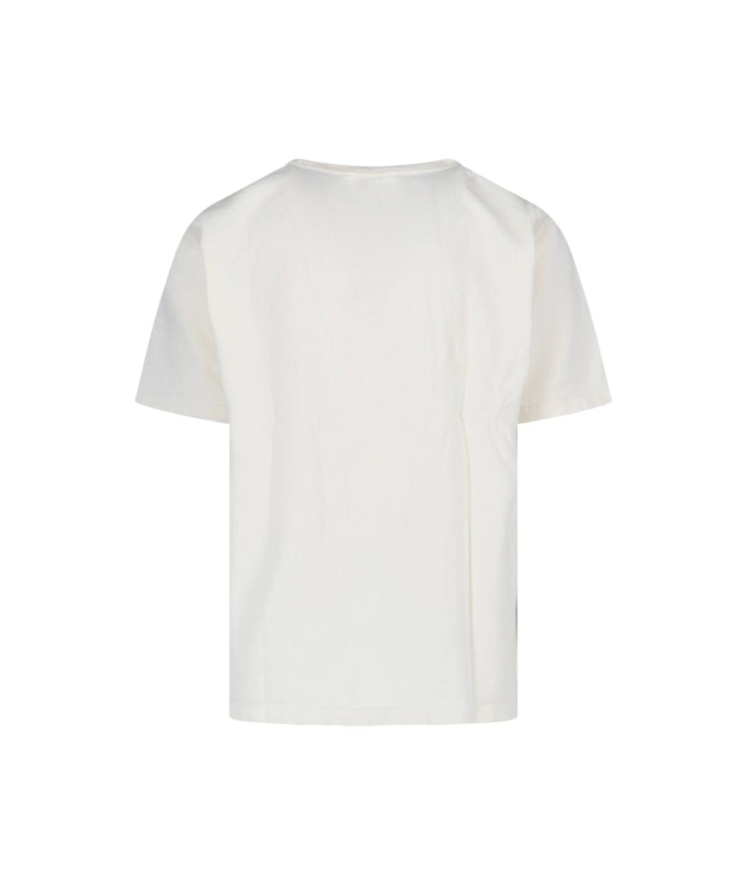 RHUDE Белая хлопковая футболка, фото 2