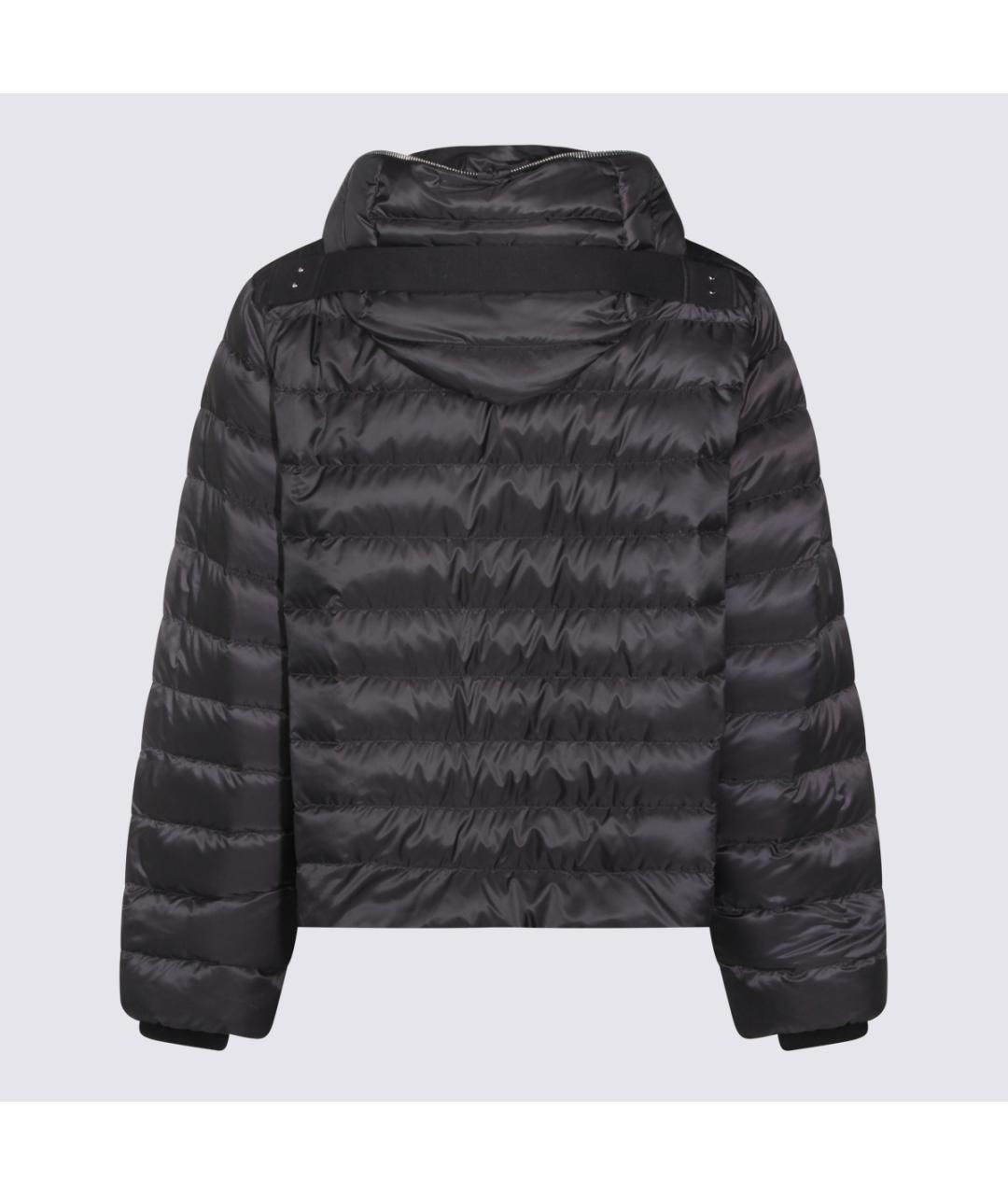 MONCLER Черная полиэстеровая куртка, фото 2