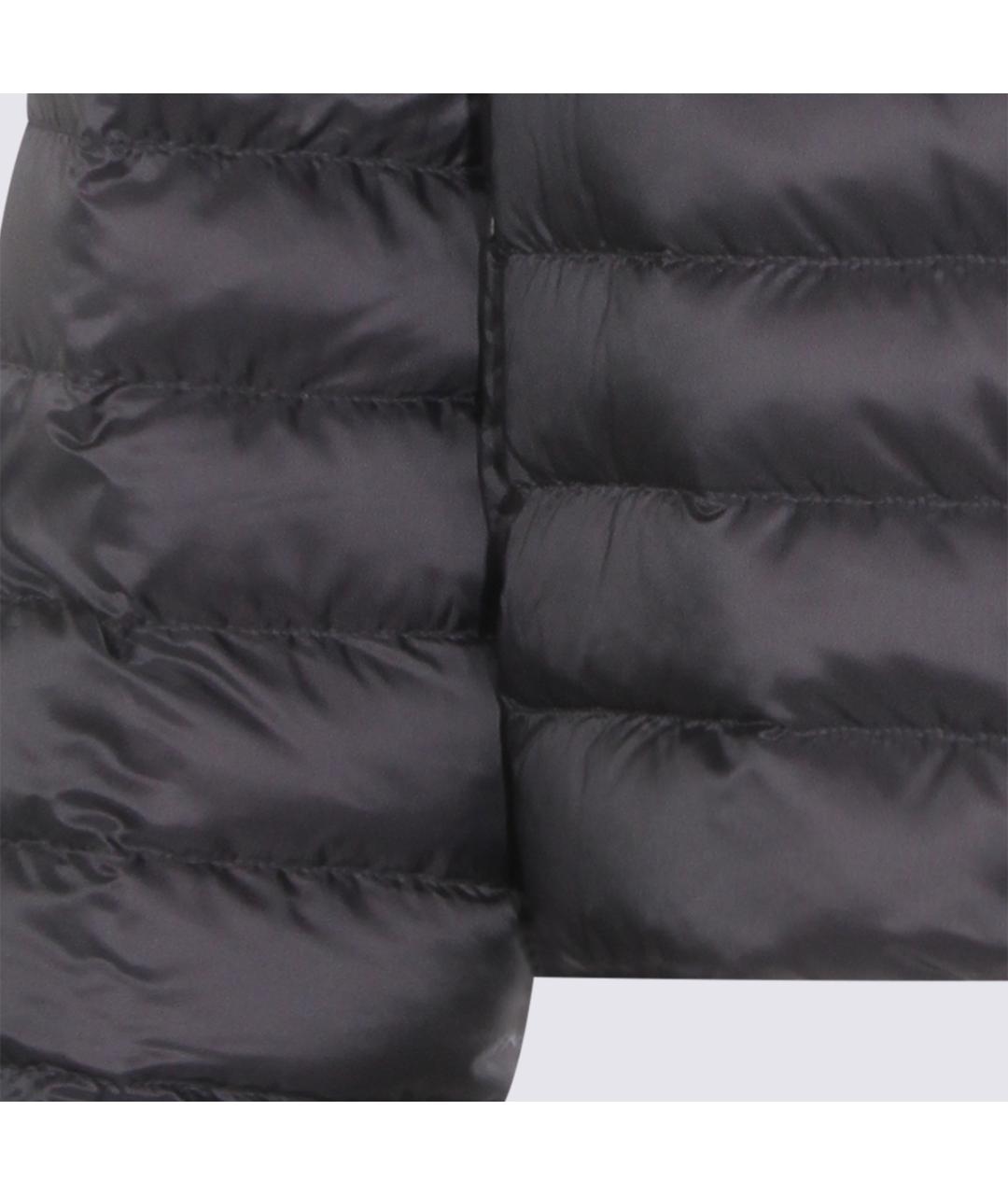 MONCLER Черная полиэстеровая куртка, фото 3