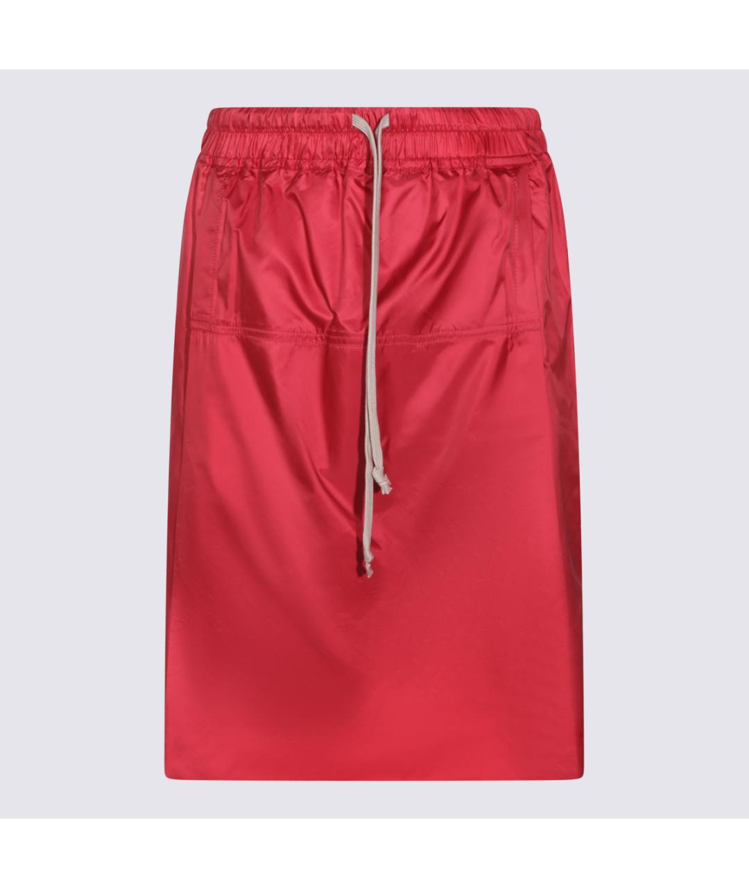 MONCLER Красные полиэстеровые шорты, фото 5