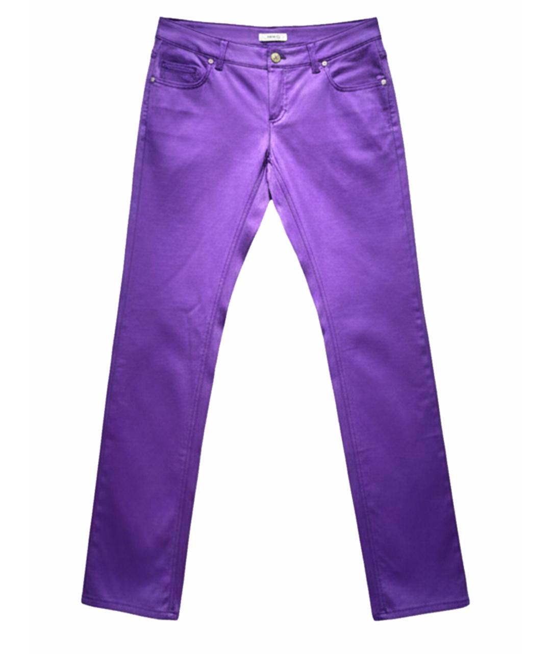 VERSACE Фиолетовые прямые джинсы, фото 1