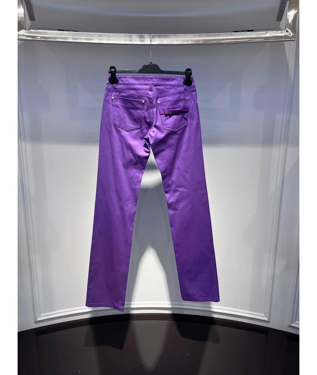 VERSACE Фиолетовые прямые джинсы, фото 2