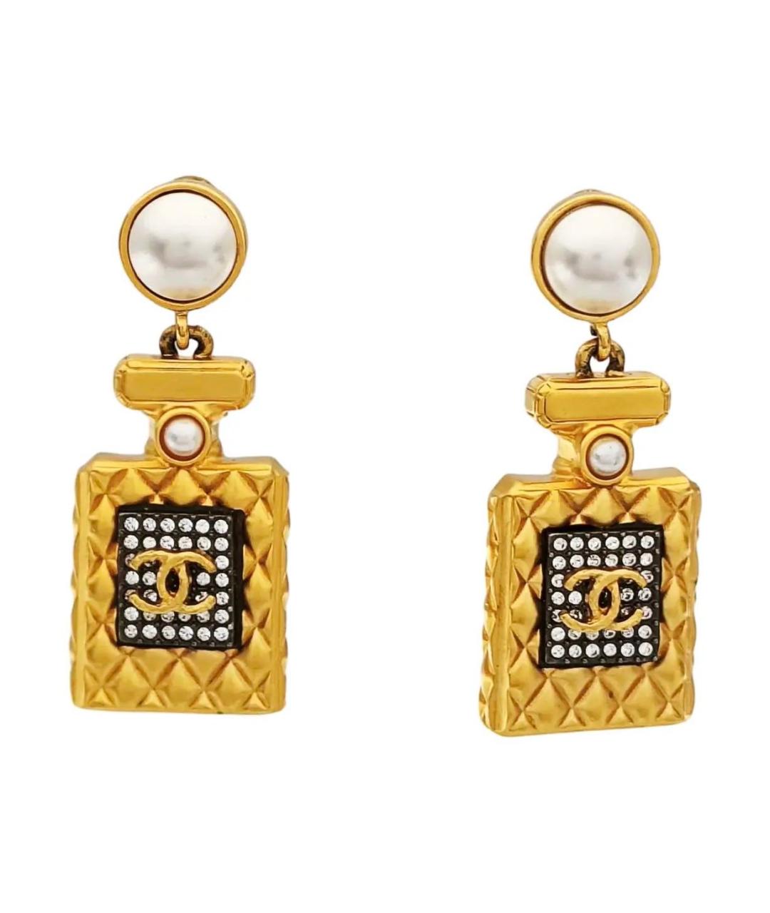 CHANEL Золотые серьги, фото 5