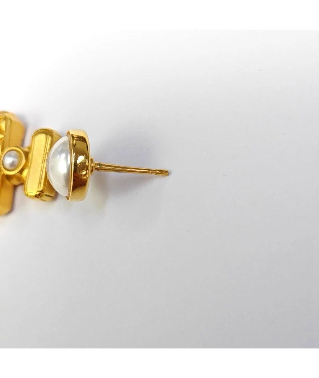 CHANEL Золотые серьги, фото 4