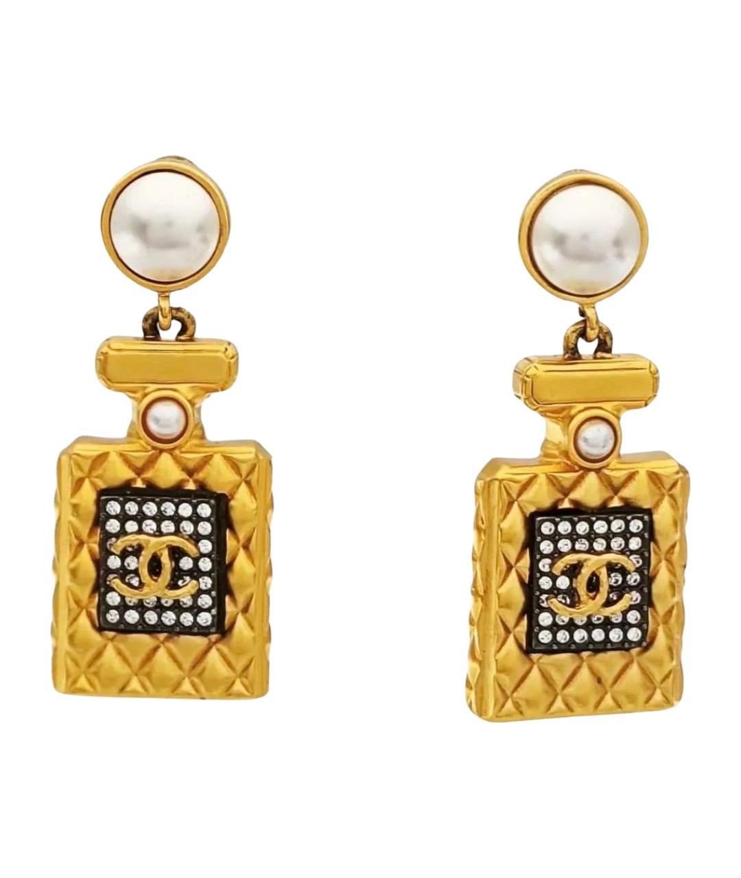 CHANEL Золотые серьги, фото 1