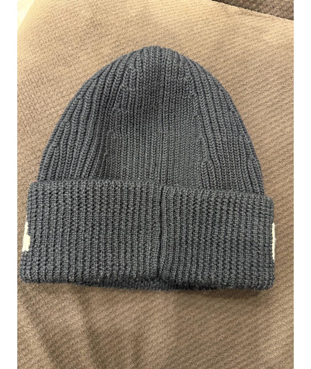 BALENCIAGA Черная шерстяная шапка, фото 2