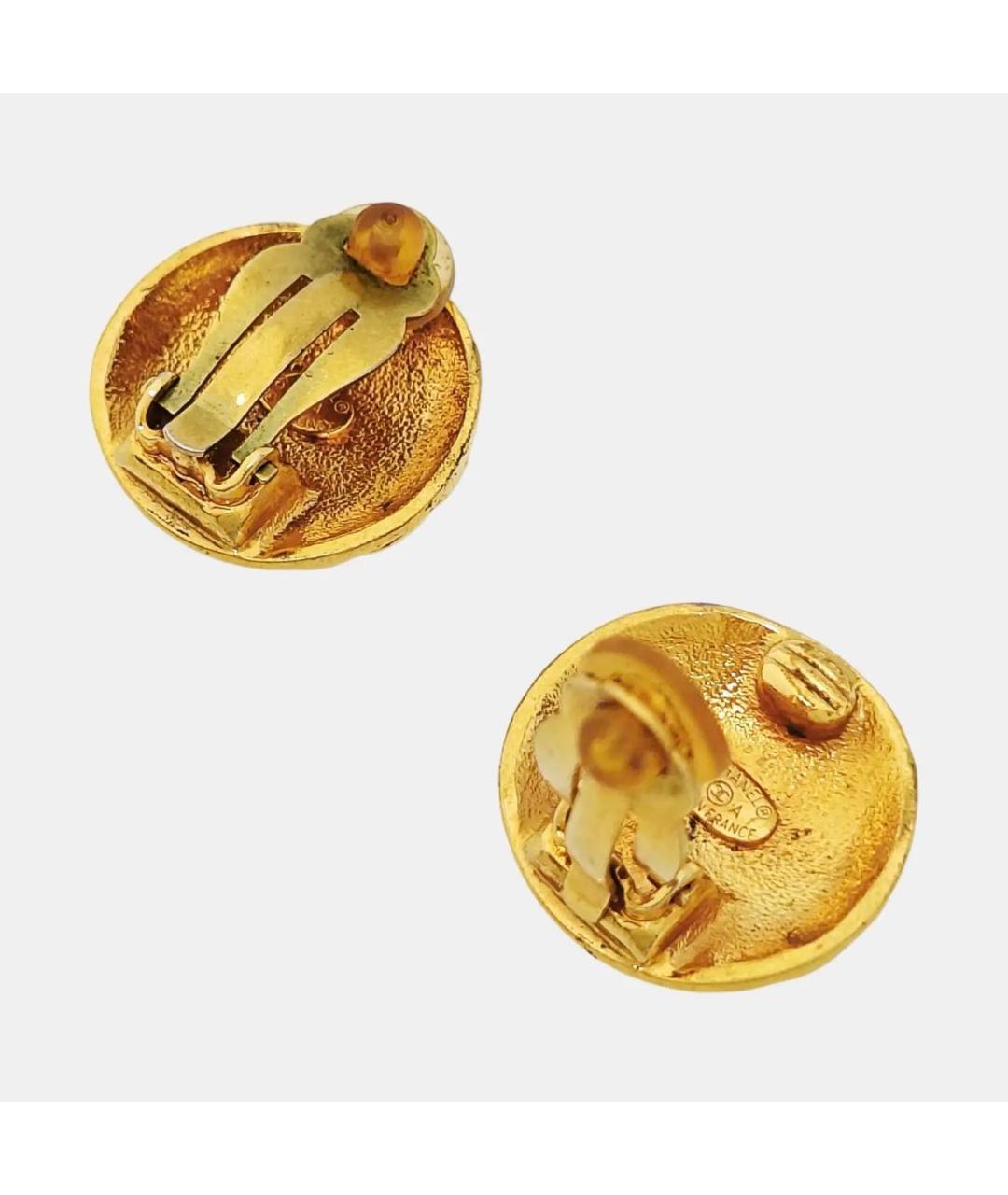 CHANEL Золотые клипсы, фото 2