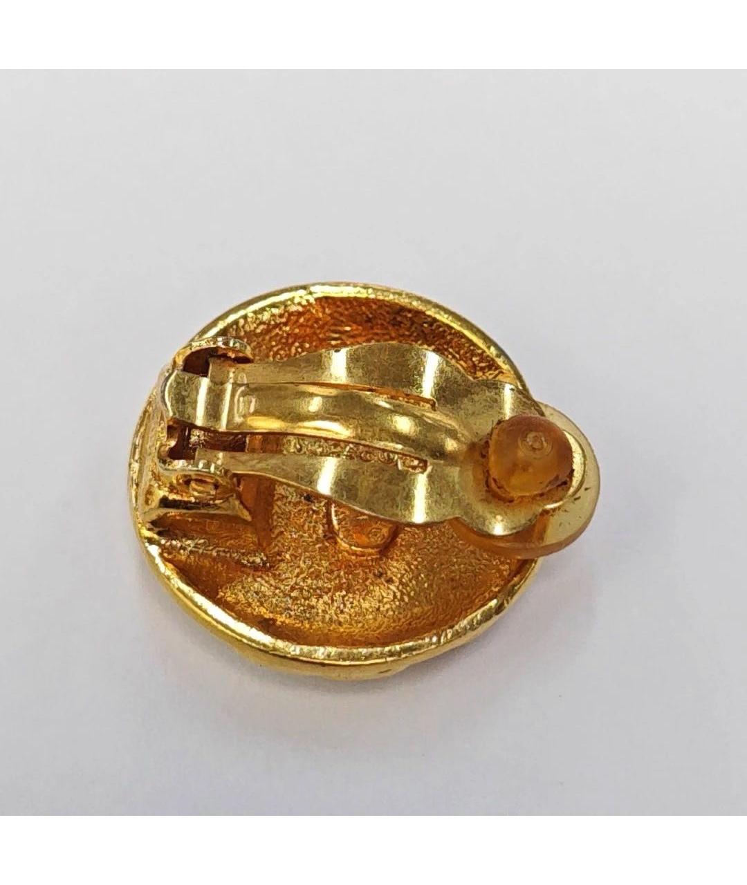 CHANEL Золотые клипсы, фото 5