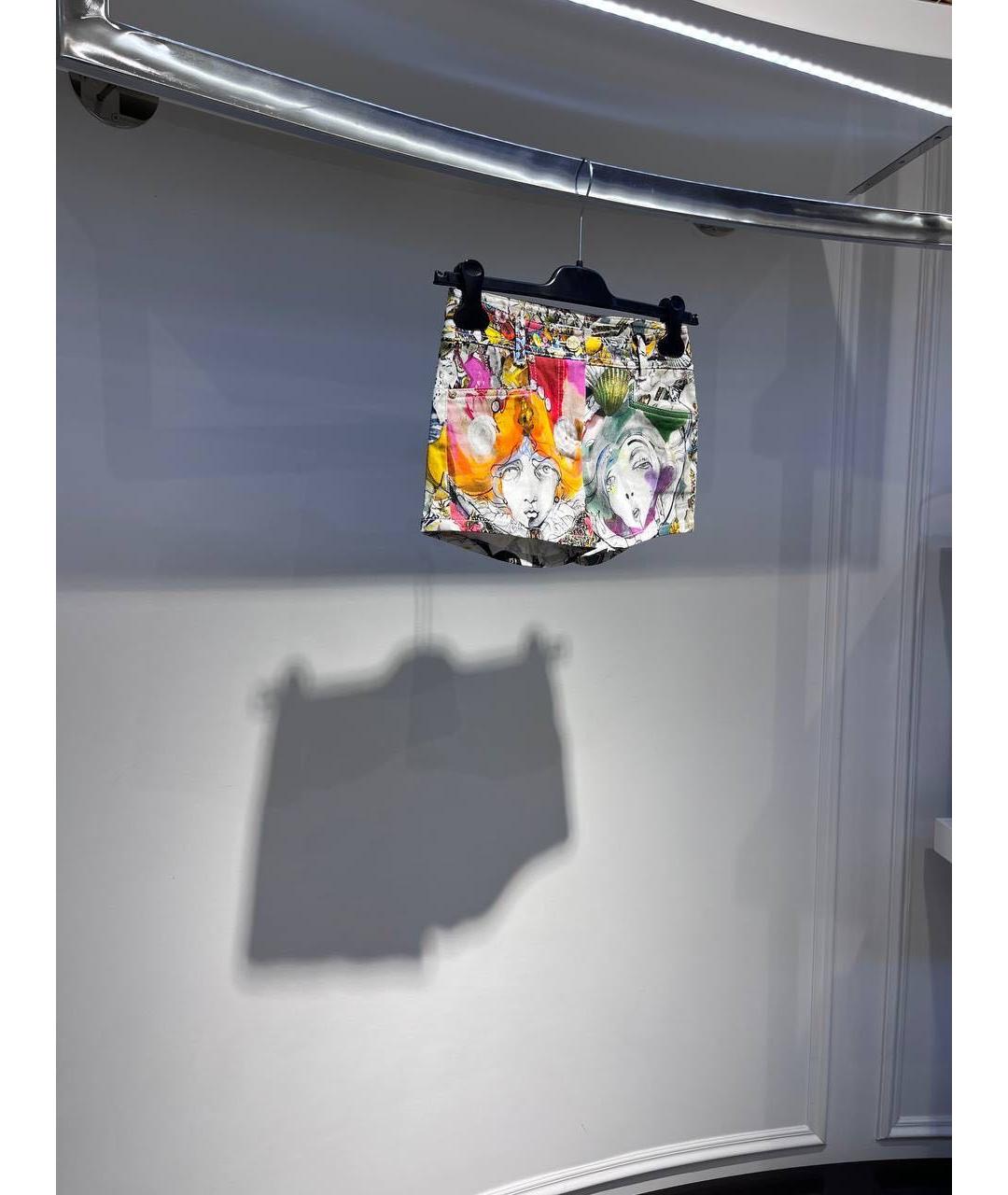 VERSACE Мульти хлопковые шорты, фото 3