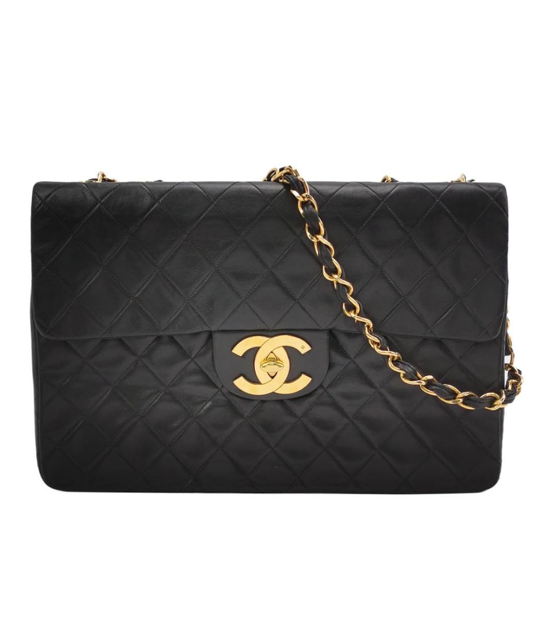 CHANEL Черная кожаная сумка через плечо, фото 1