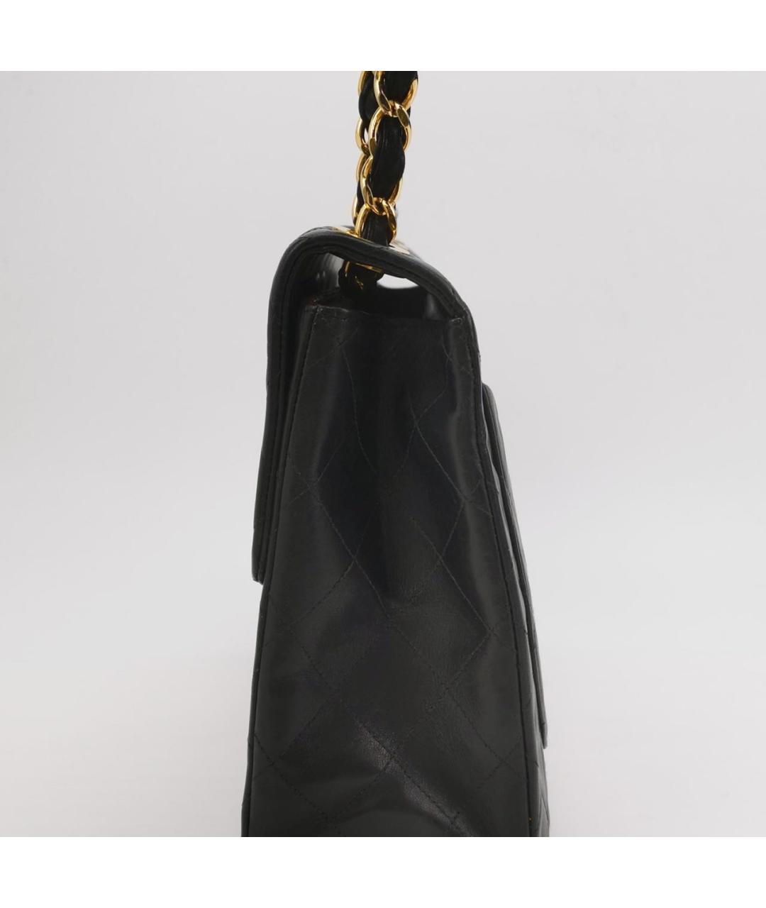 CHANEL Черная кожаная сумка через плечо, фото 2