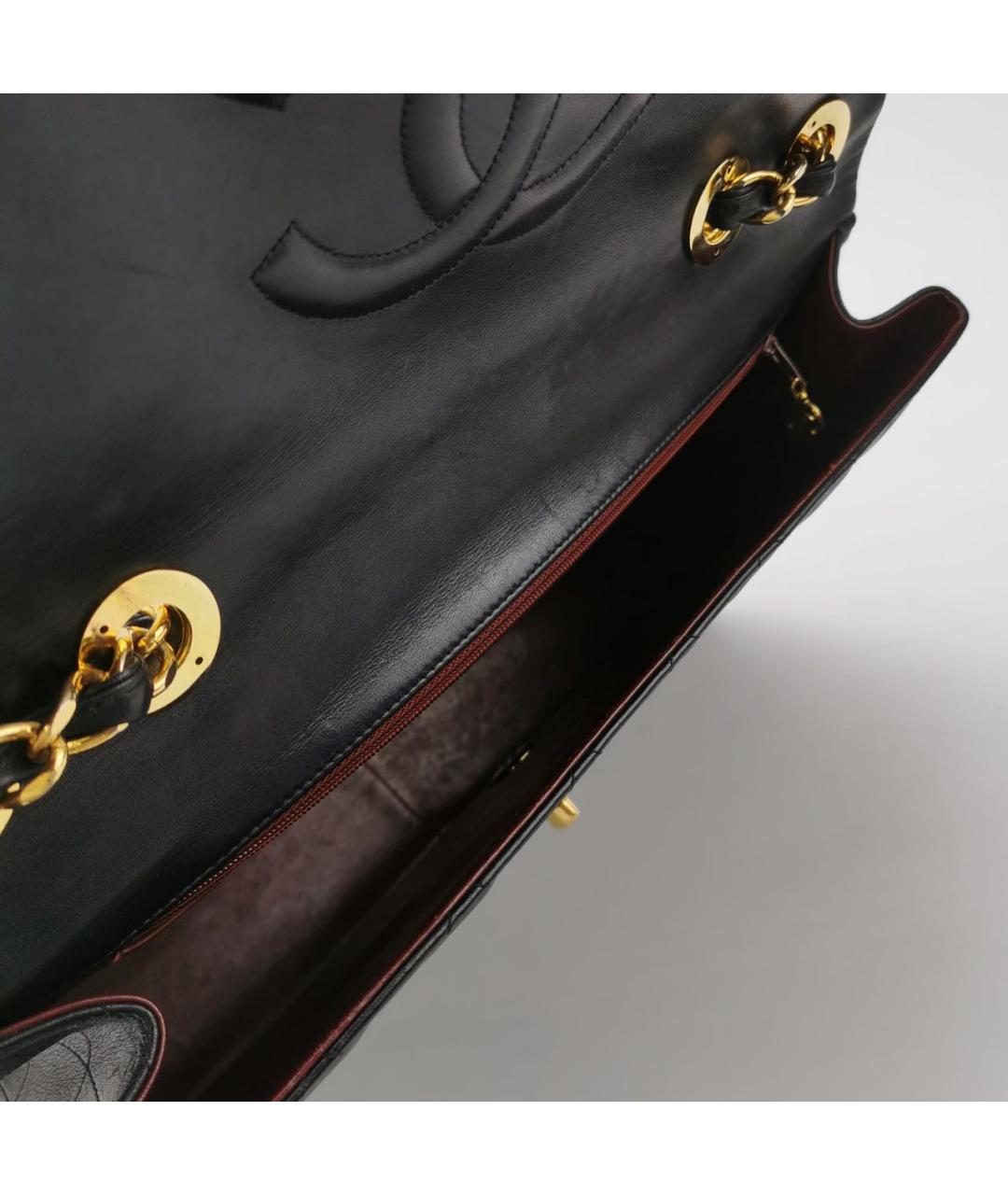 CHANEL Черная кожаная сумка через плечо, фото 4