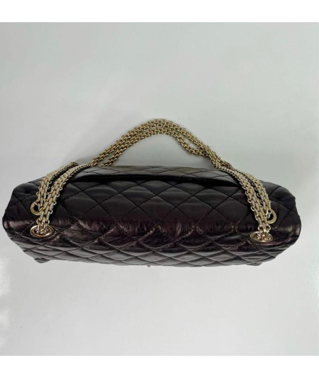 CHANEL Коричневая кожаная сумка через плечо, фото 3