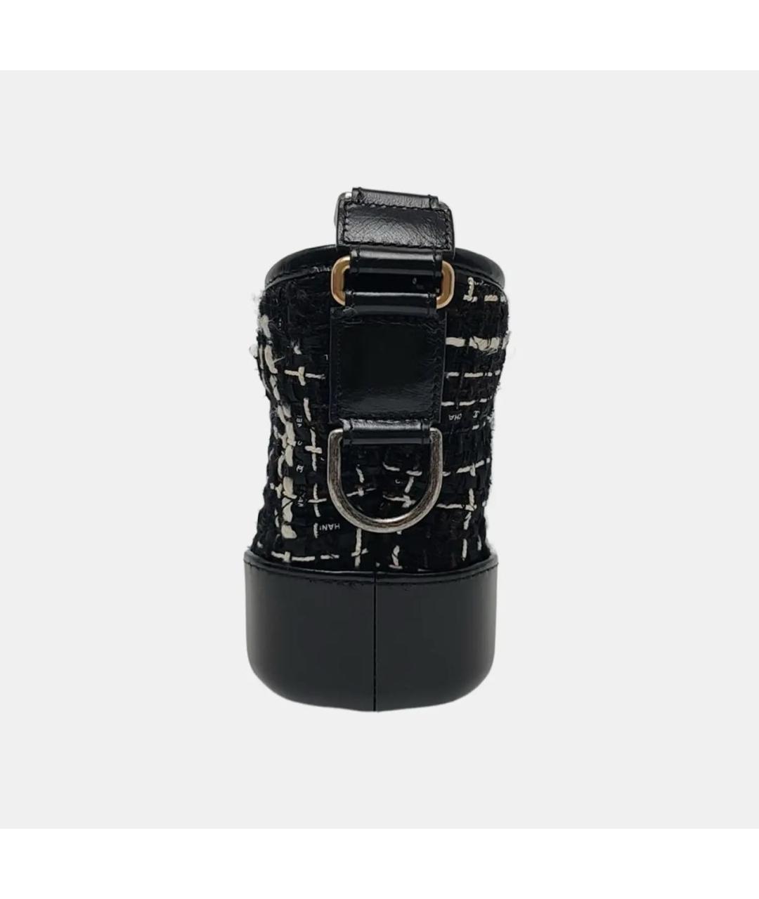 CHANEL Черная кожаная сумка через плечо, фото 3