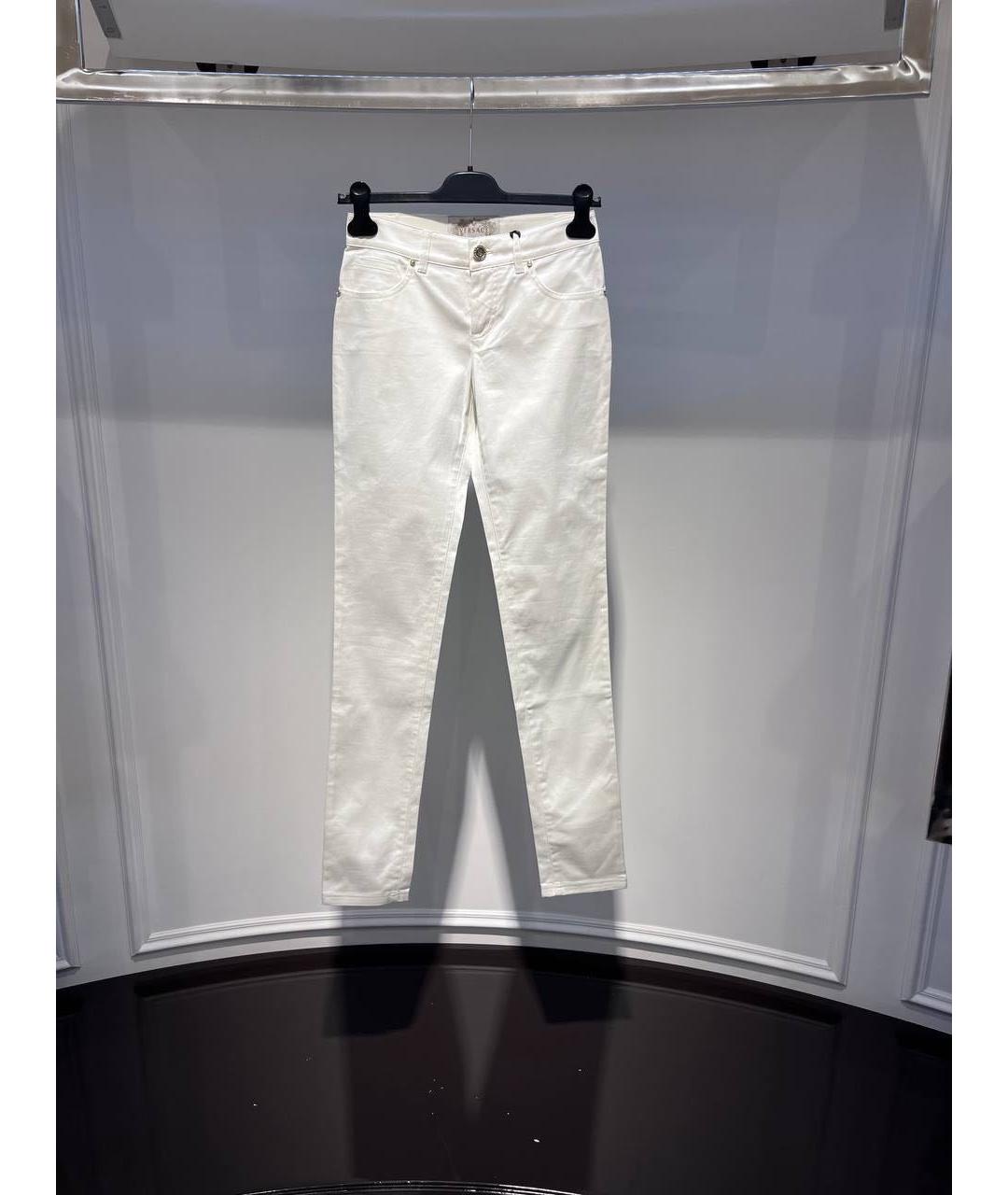 VERSACE Хлопковые джинсы слим, фото 4