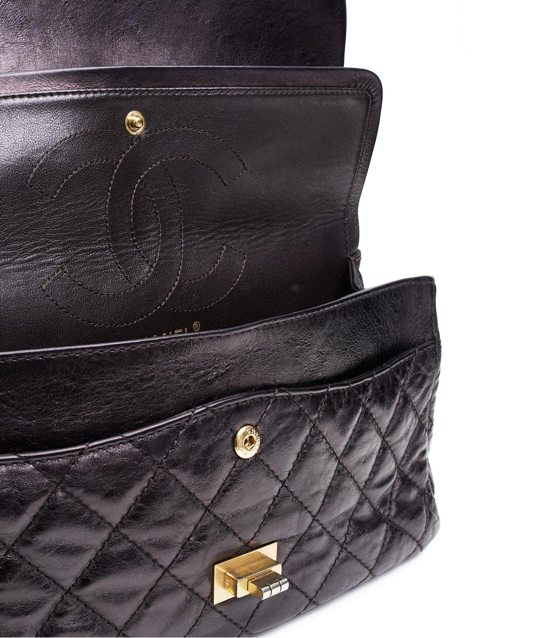 CHANEL Черная кожаная сумка через плечо, фото 4