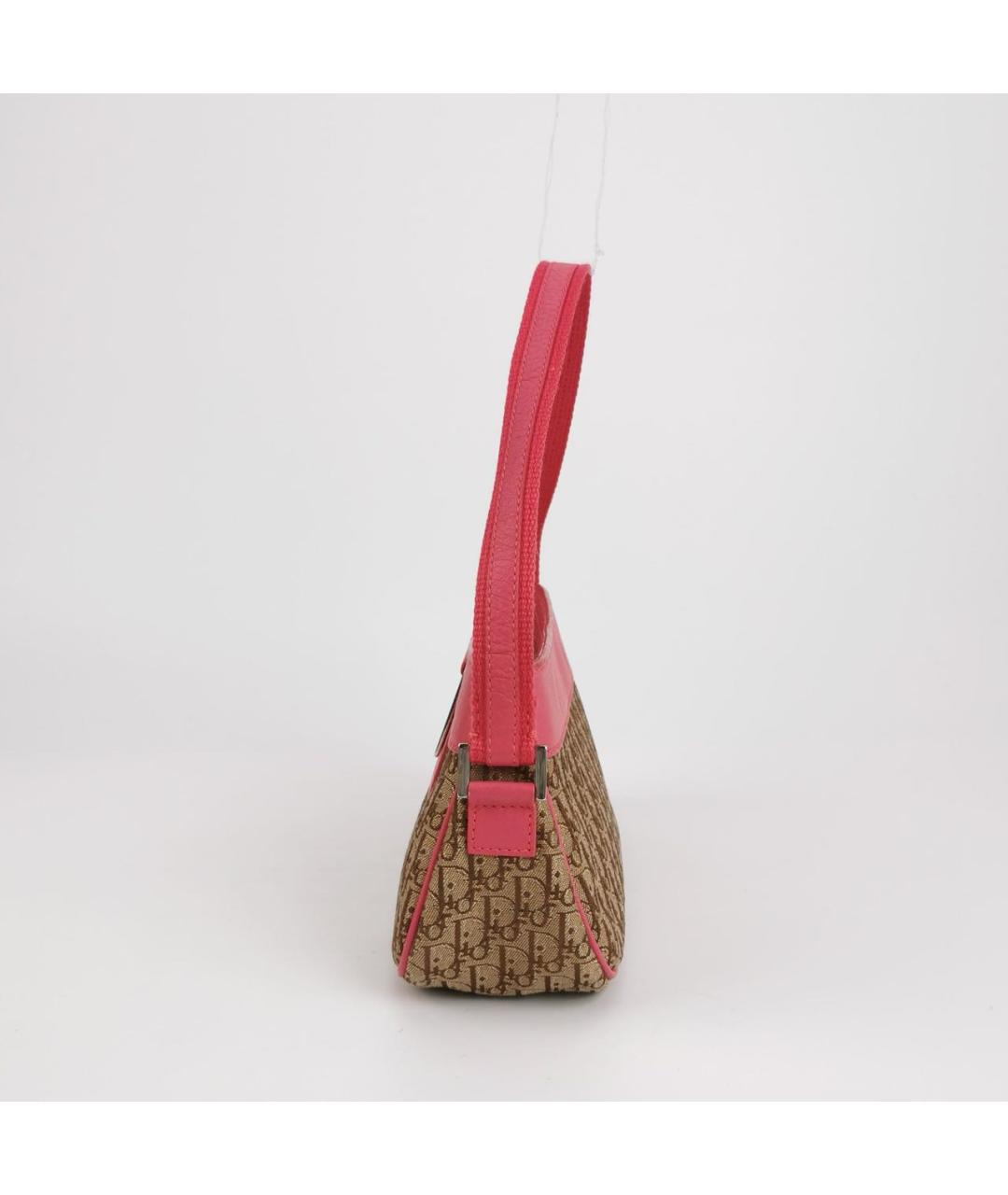 CHRISTIAN DIOR Розовая кожаная сумка с короткими ручками, фото 2