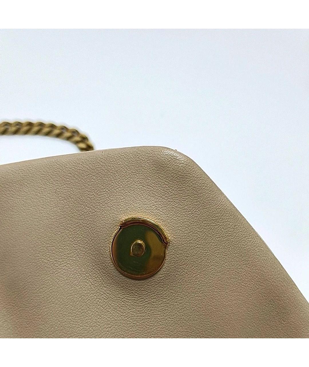 SAINT LAURENT Бежевая кожаная сумка тоут, фото 6