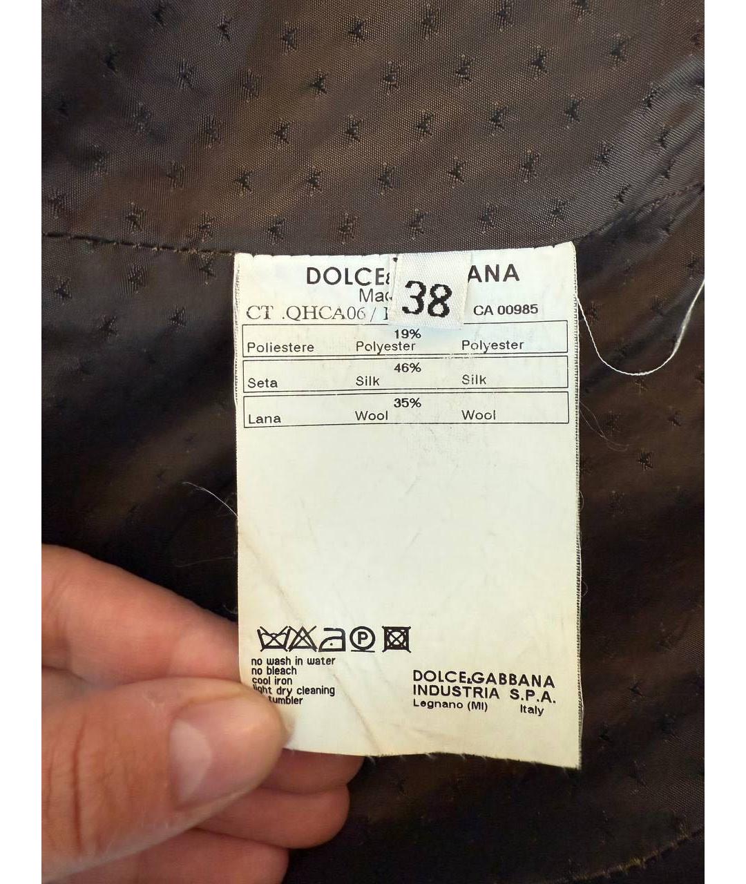 DOLCE&GABBANA Коричневый тренч/плащ, фото 7