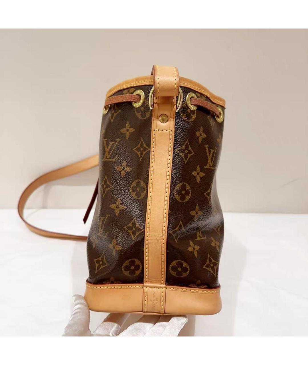 LOUIS VUITTON Коричневая кожаная сумка тоут, фото 4