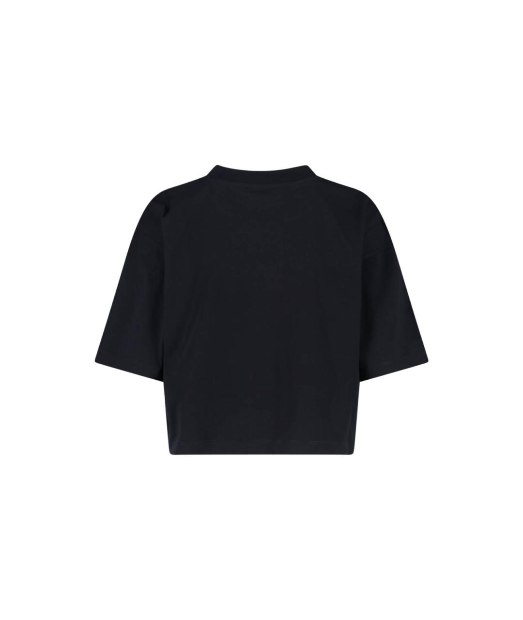 MARNI Черная хлопковая футболка, фото 2