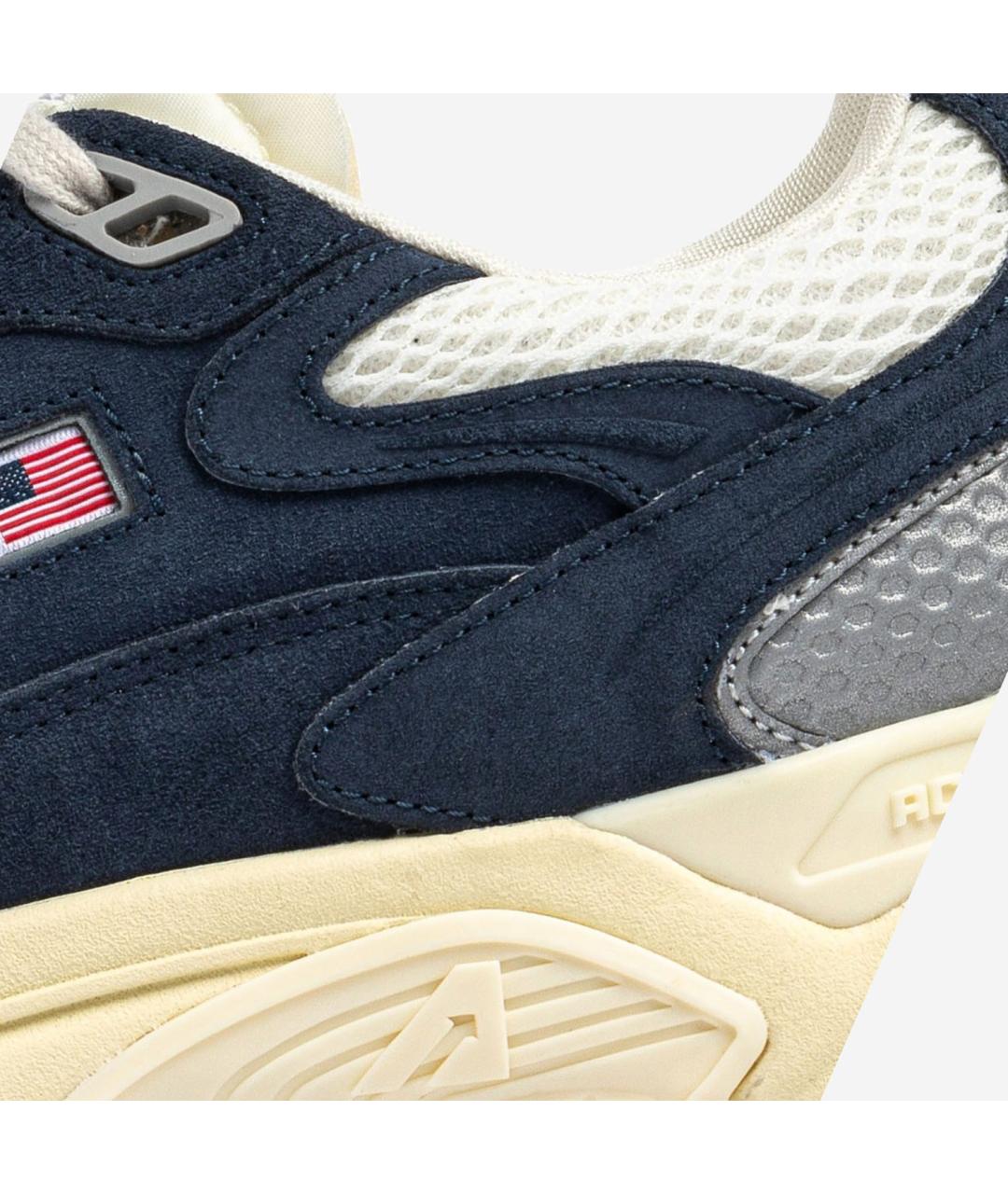 AUTRY Синие кожаные низкие кроссовки / кеды, фото 5