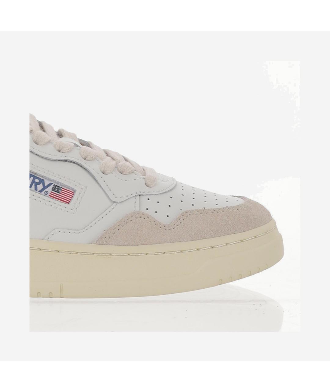 AUTRY Голубые кожаные кроссовки, фото 5