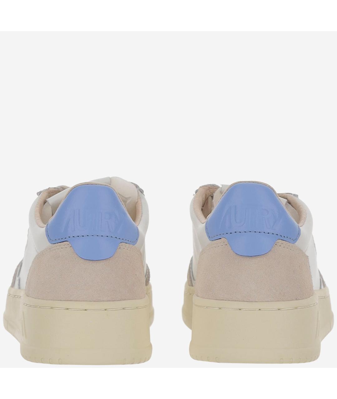 AUTRY Голубые кожаные кроссовки, фото 4