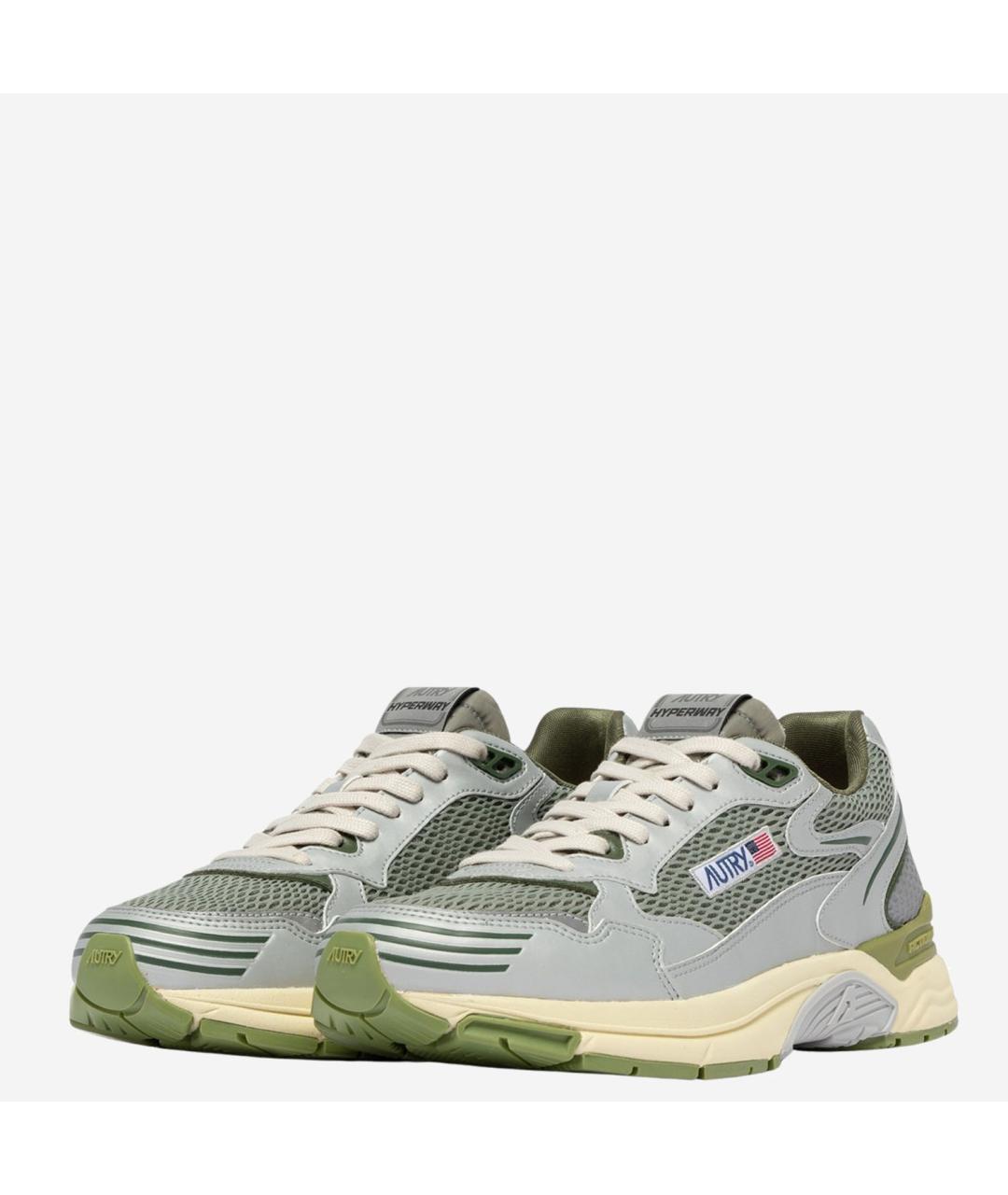 AUTRY Серые текстильные низкие кроссовки / кеды, фото 3
