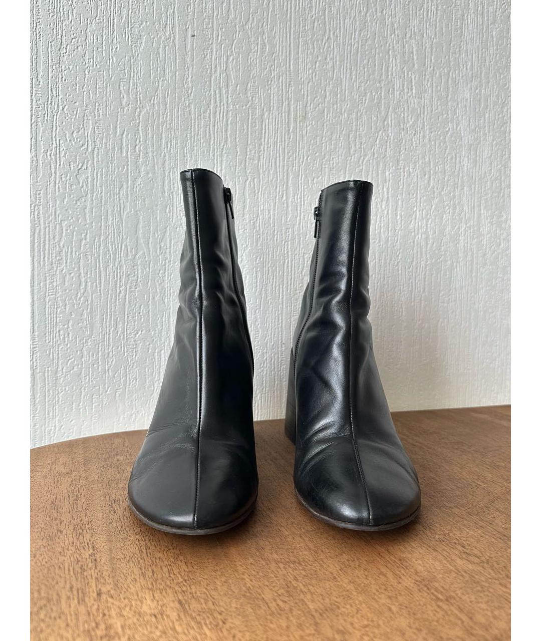 ACNE STUDIOS Черные кожаные ботильоны, фото 2