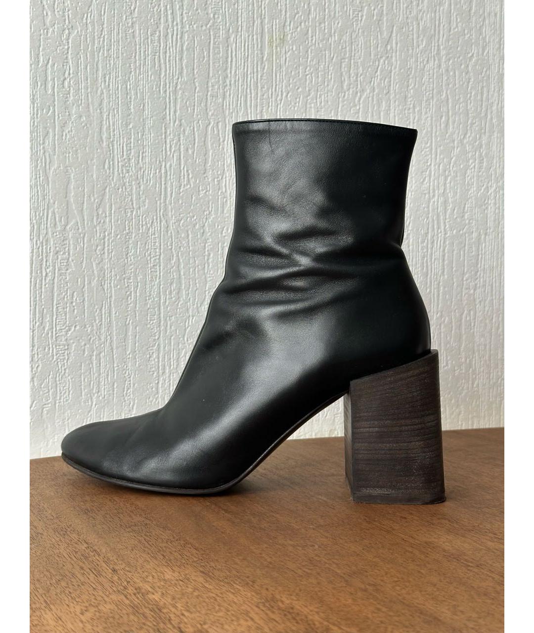 ACNE STUDIOS Черные кожаные ботильоны, фото 9