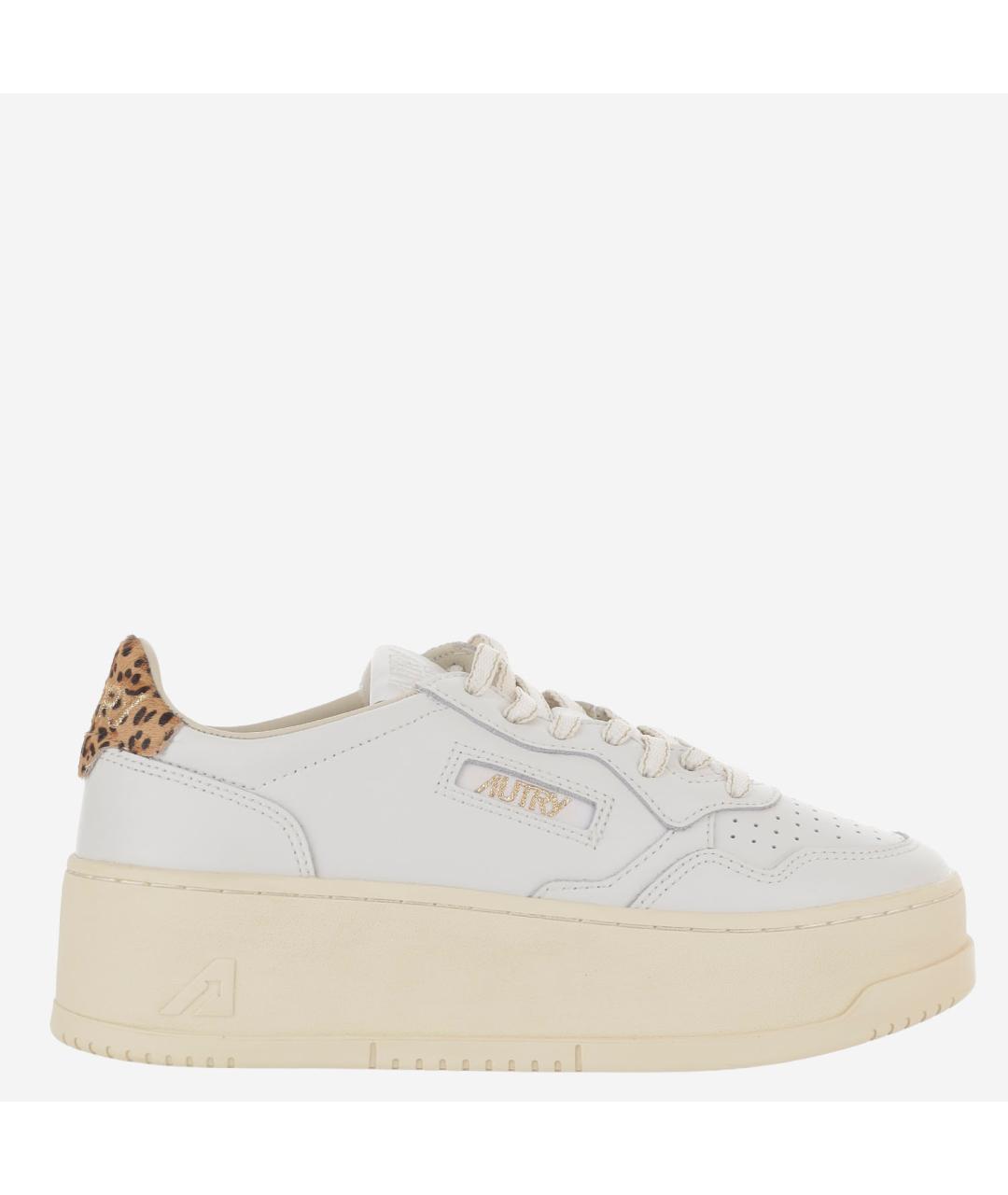 AUTRY Белые кожаные кроссовки, фото 6