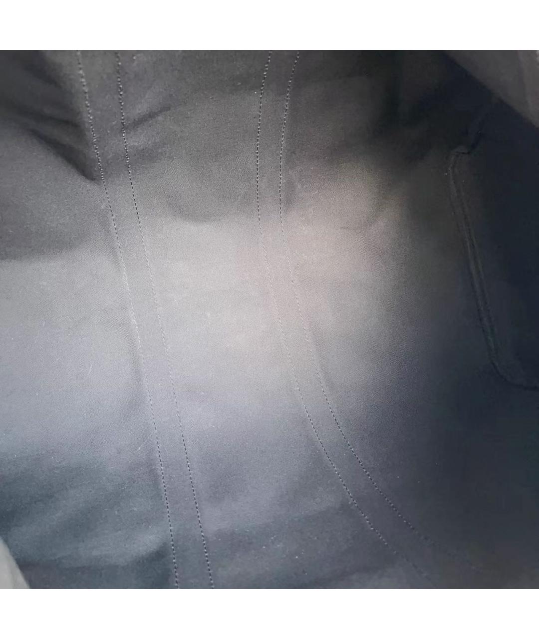 LOUIS VUITTON Черная кожаная дорожная/спортивная сумка, фото 7