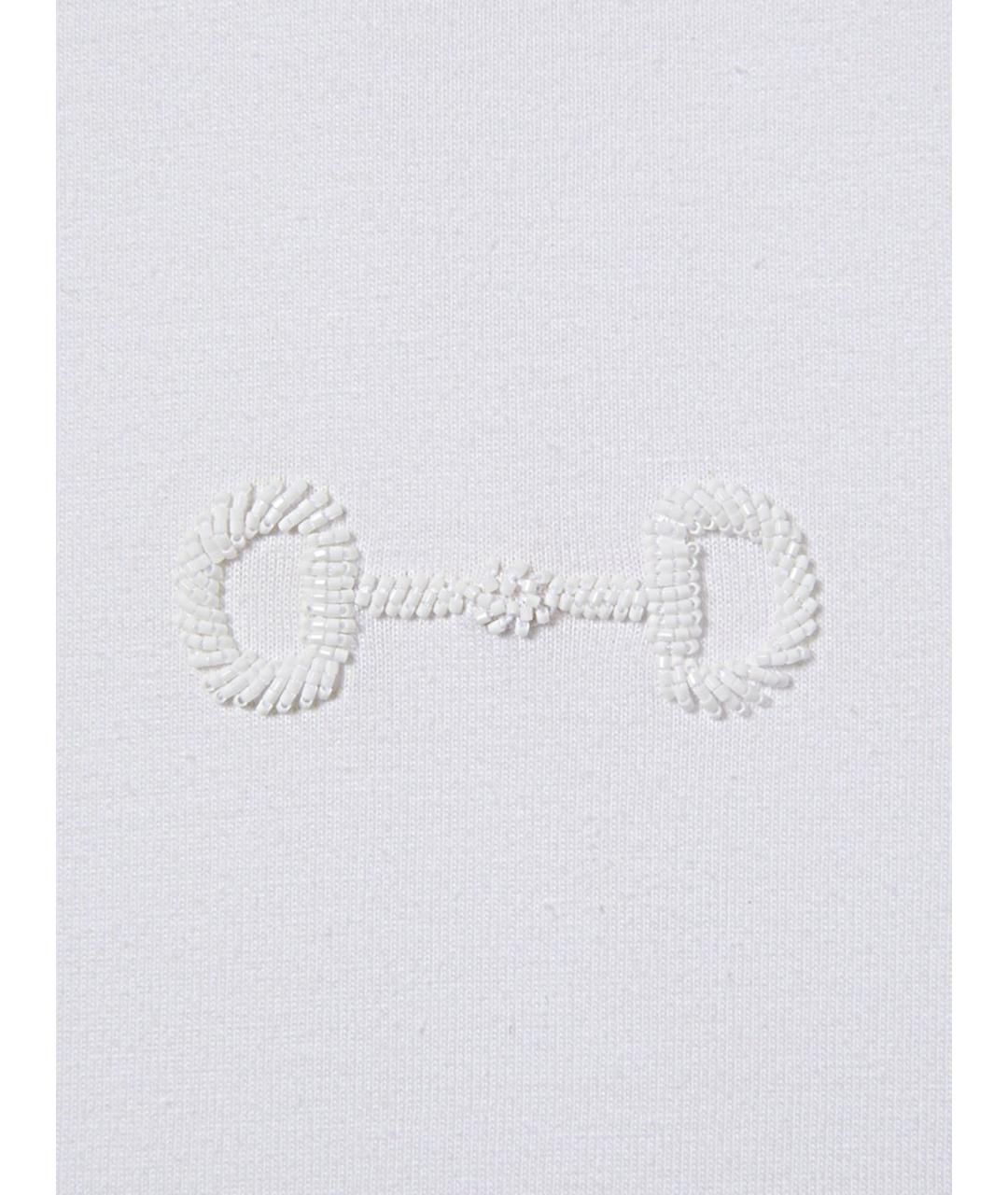 GUCCI Белая хлопковая футболка, фото 3