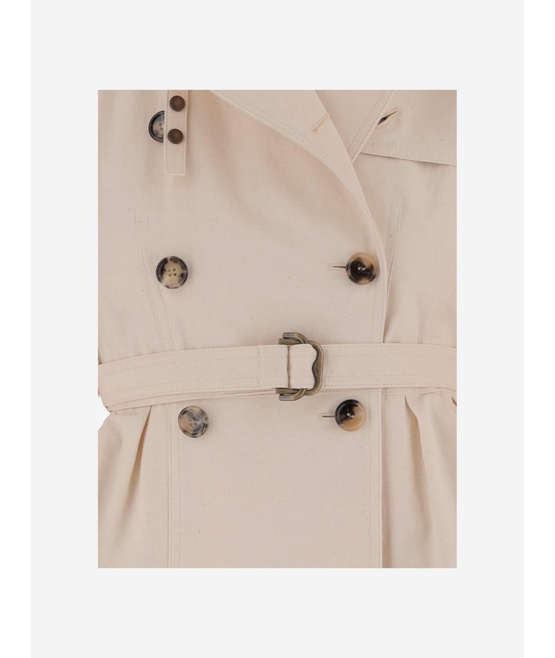 BURBERRY Бежевая хлопковая куртка, фото 3