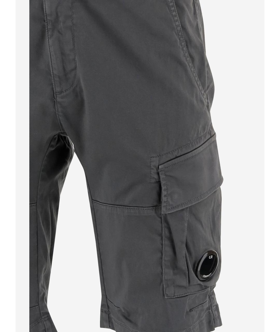CP COMPANY Серые хлопковые шорты, фото 3